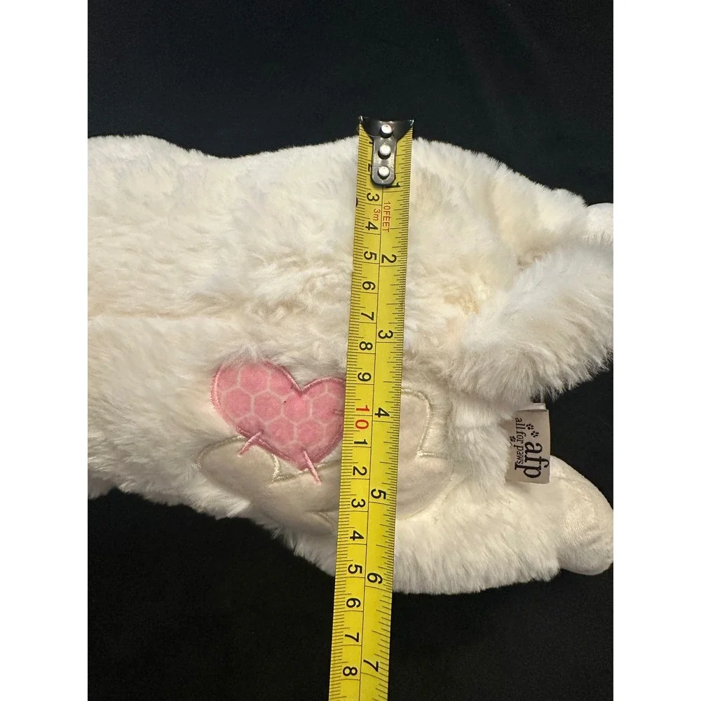 All For Paws Little Buddy Heart Beat Sheep White Plush Pet Anxiety Relief Toy